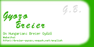 gyozo breier business card