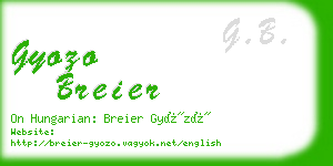 gyozo breier business card
